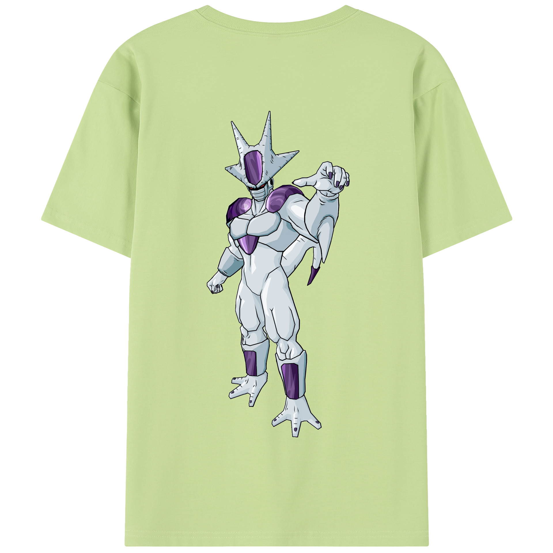 （画像用） ドラゴンボール クウラ DRAGON BALL Cooler Coora 綿100％半袖Tシャツ（背面プリント）